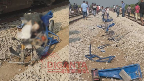কুমিল্লায় ট্রেনের ধাক্কায় অটোরিকশার ৫ যাত্রী নিহত